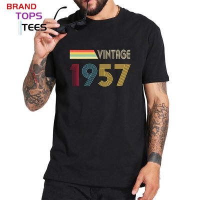 Retro 1957 All Original Part T Shirt Thanksgiving Gift Father Birthday Tshirt Classic Vintage 50S Clothes Short Sleeves T-Shirts