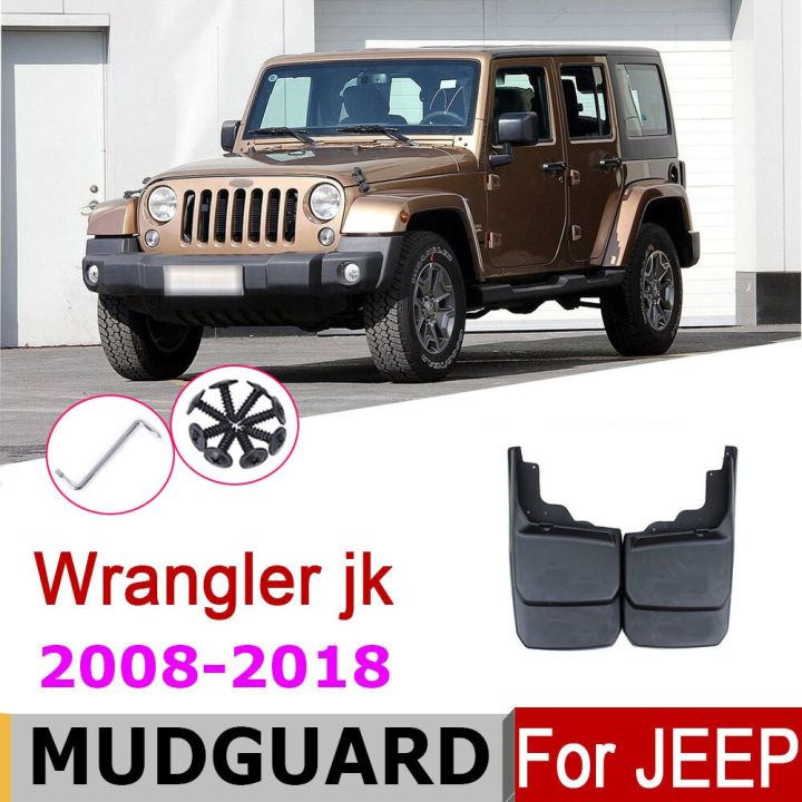 Car Fender For Jeep wrangler jk 2008-2018 Mudguard Car Fender Mud Guard  Splash Flap Mudguards Accessories 2012 2014 2016 2017 