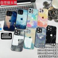 xrบอดี้14pro Apple ดัดแปลงเครื่อง XR ถึง 14Pro ด้วยฟิล์มเลนส์ XR ถึง 13Pro เคสโทรศัพท์มือถือกระจกลายหินอ่อนรุ่น Ultimate