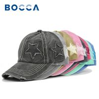 Bocca Retro Washed Baseball Cap Y2K Baseball Caps Snapback Cap For Women Hat Star Summer Spring Outdoor Sport Female Male Casual