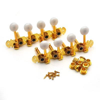 1 Set Mandolin Machine heads Tuners Tuning Keys Pegs for Mandolin Instrument Gold Nickel Plated