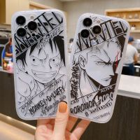 Anime One-Piece Phone Case Iphone 14 13 12 11 Pro Max Plus X XR XS Soft Silicone Luffy Cover Cartoon Zoro Funda Men Women Kawaii