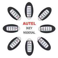 AUTEL กุญแจรีโมทคอนโทรลอเนกประสงค์สำหรับรถยนต์,NS005AL กุญแจศิลปะพรีเมี่ยม5ปุ่มสำหรับ IM508 KM100/608 Pro