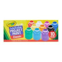 phc8 ชุดระบายสี สีน้ำ สีโปสเตอร์ อย่างดี สีฝุ่น สีเทียน สีชอ Crayola- สีน้ำ 10 สีแบบขวด