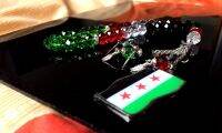 Free Syria Flag Syrie Tasbih Syrians Necklace Bracelet Misbaha Masbaha Tesbih Syrien Prayer Beads Rosary Sibha Phone Case