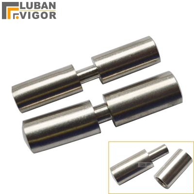 304 Stainless steel Round Welding door hingeMale female plugno rust strong and sturdy industrial hinge