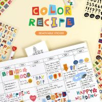 Color Recipe Alphabet Sticker สติ๊กเกอร์