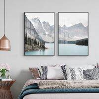 Huilishop Scandinavian Mountain Landscape Travel Poster-ภาพวาดผ้าใบสำหรับผนังศิลปะ,ภาพพิมพ์,แกลเลอรี่,การตกแต่งภายในห้องนั่งเล่นและการตกแต่งบ้าน