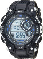 Armitron Sport Mens Digital Chronograph Resin Strap Watch, 40/8397 Black