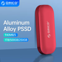 ORICO Mini Portable SSD 1TB/500GB/250GB External Solid State Drives USB 3.1 Gen2 Type C 10Gbps M.2 NVMe SSD เคสอลูมิเนียมอัลลอยด์