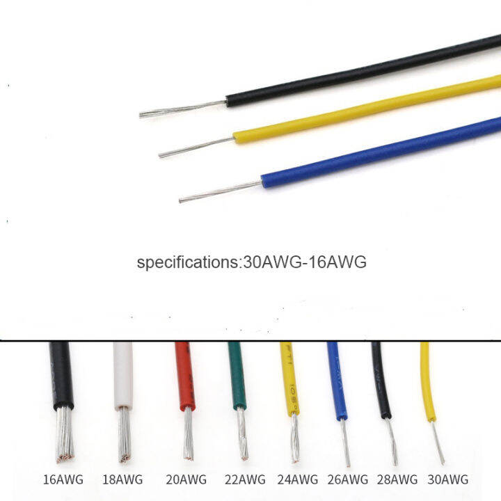 สายลูกปัดหลายเส้นอิเล็กทรอนิกส์-ul1569แกนเดียว16-18-20-22-24-26-28-30-awg-ลวดทองแดงหุ้มดีบุก