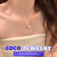 สร้อยคอ COCOJEWELRY แฟชั่นน้ำหนักเบาดีไซน์หรูหราทันสมัยพร้อมจี้ห้อยสไตล์มินิมอล