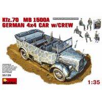 โมเดลประกอบ MiniArt 1/35 MI35139 Kfz.70 MB 1500A GERMAN 4X4 CAR