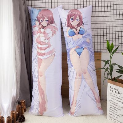 ∋☬☃ Japanese Anime The Quintessential Quintuplets Nakano Miku Dakimakura Body Pillow Case Fullbody Hugging Cushion Cover Gift