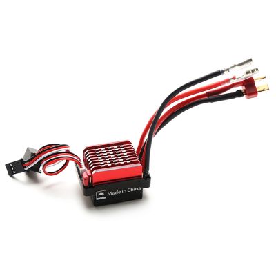 60A Waterproof Brushed ESC Speed Controller Forward Reverse Brake for 1/10 RC Crawler TRX4 Axial Scx10