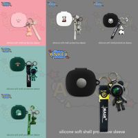 for Xiaomi Air 3 SE / 2 SE / Buds 4 Pro Case Panda Cute Earphone Silicone Earbuds Soft Protective Headphone Cover Headset Skin with Pendant