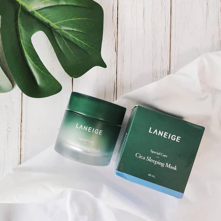 laneige-special-care-cica-sleeping-mask-60mlสลีปปิ้งมาสก์รุ่นล่าสุดที่มีส่วนผสมของ-cica-ช่วยบำรุงผิวหน้าจากที่มีปัญหาจากสิว-และลดเลือนริ้วรอยต่างๆ-ตั้งแต่ชั้นเซลล์ผิวจนถึงภายนอก