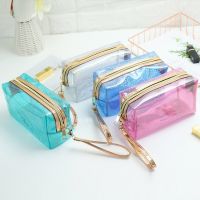 New Women Make Up Bag Transparent Cosmetic Bags Portable Wash Bags Large Capacity Storage Bag Makeup Organizer Box