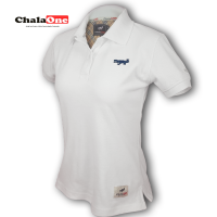 เสื้อโปโลหญิง ChalaOne ผ้า Premium Cotton นุ่มกว่าใส่สบายกว่า สีขาว