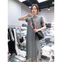 [Ready Stock Real Shot] Summer Half-Sleeved t-Shirt Skirt Womens Spring Clothing 2020 New Style Inner Base Shirt Top Clothes Trendy Mid-