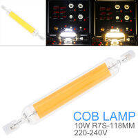 10W 78MM 220-240V R7S Mini Glass 360 Degrees Dimmable Warm White Cool White with Horizontal Plug COB Replace Halogen Lamp