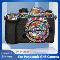 สำหรับพานาโซนิค GH5รูปลอกผิวไวนิลห่อฟิล์มกล้องร่างกายป้องกันสติ๊กเกอร์ป้องกันเสื้อ DC-GH5
