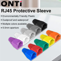 ONTi RJ-45 CAT6 CAT5e Adapter Cap Ethernet Network Cable Connector Plugs RJ45 Caps Cat 5 CAT6 Protective Sleeve Multicolour