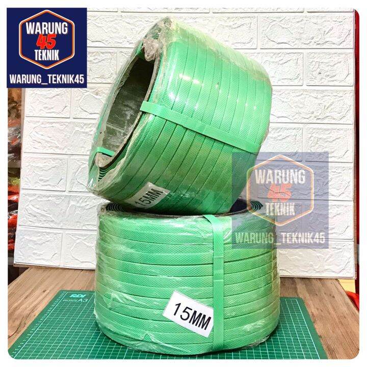 Plastik Strapping Straping Band 15 Mm Berat 7 Kg Tali Hijau Straping ...