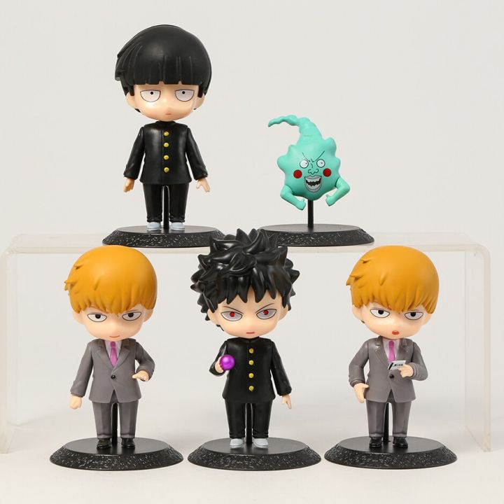 5ชิ้น-เซ็ตม็อบโรคจิต100ชิเกโอริตสึ-kageyama-reigen-arataka-โมเดลฟิกเกอร์สะสมของเล่นตุ๊กตารุ่น-q