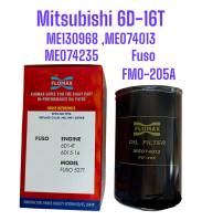 Folmax FO-205 Cornerไส้กรองน้ำมันเครื่องฟูโซ่FN527, 6D-16T Mitsubishi ME130968, ME074013, ME074235 Fuso FN527T ,6D-14T ,6D-15 ,6D-16 ไส้กรองยี่ห้อ Flomax