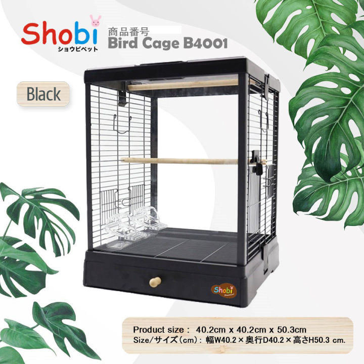 shobi-b4001-กรงนกพรีเมียม-new-bird-cage-กรงดีไซน์สวย-มีสไตล์-สินค้าพร้อมส่ง