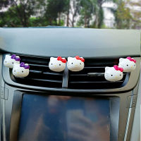 Kawaii sanrioed Hello รถ freshener Air outlet ตกแต่งน้ำหอมน้ำมันหอมระเหยเครื่องประดับการ์ตูนรถ Accessories