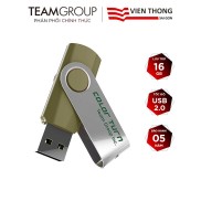 USB 2.0 Team Group E902 16GB INC nắp xoay 360 Xanh nhạt - Hãng phân phối
