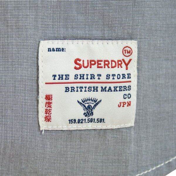 superdry-long-sleeve-laundered-cut-collar-shirt-เสื้อเชิ้ตสำหรับผู้ชาย