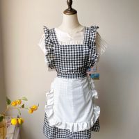 Homemade French vintage studio Korea ins housework coffee sleeveless systemic bust cotton apron baked cooking