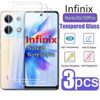 (ขายดี) 1-3ชิ้นฟิล์มกระจกเทมเปอร์ Infinix Note30 4G Note30Pro ปกป้องหน้าจอสำหรับ Note 30 Pro 5G 30pro ฟิล์มกันรอยด้านหน้าชัดเจนแบบ HD ฟิล์มป้องกัน