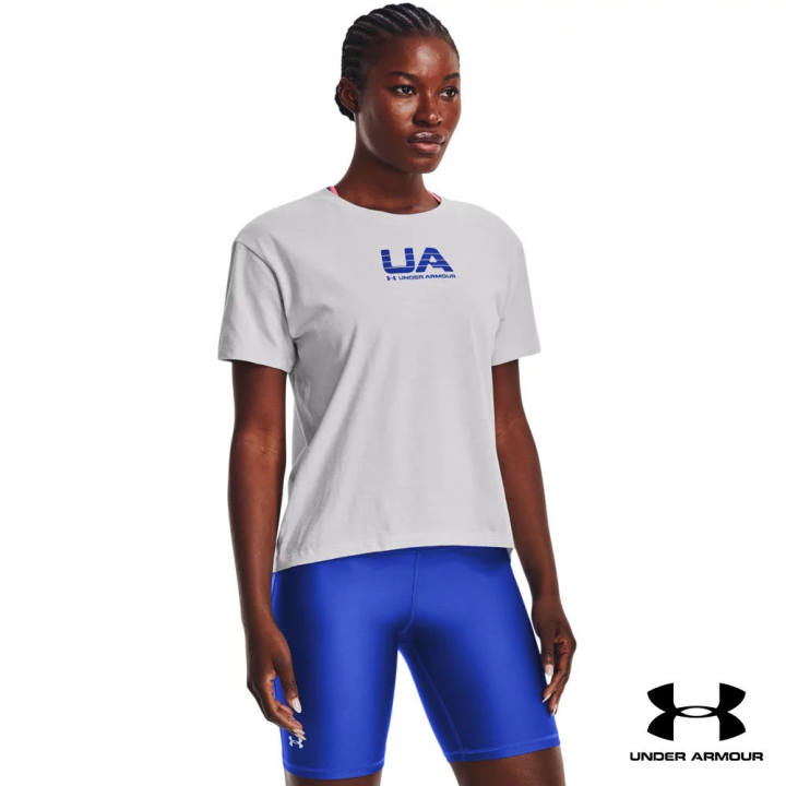 under-armour-ua-womens-vintage-athletic-club-short-sleeve-อันเดอร์-อาร์เมอร์-เสื้อแขนสั้นเทรนนิ่ง-สำหรับผู้หญิง