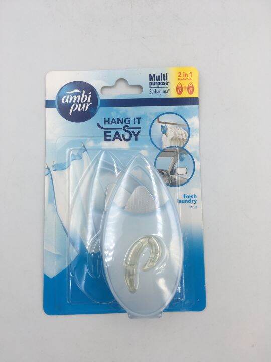 Ambi Pur Hang It Easy Air Freshener - Fresh Laundry (2pcs/pack) | Lazada PH