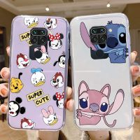 สำหรับ Xiaomi Redmi Note 9 Note9เคสโทรศัพท์น่ารักตลกมิกกี้เมาส์เป็ดโดนัลด์เดซีเย็บเคสใสนุ่มใส