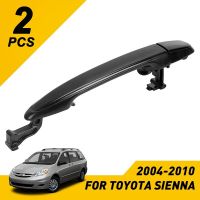 2ชิ้นที่จับประตูรถด้านหลังซ้ายขวาเลื่อนสำหรับ Toyota Sienna 2004 2005 2006 2007 2008 2009 2010 6921308020อุปกรณ์