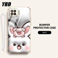 YBD เคสโทรศัพท์ใหม่3D วิสัยทัศน์สำหรับ OPPO Reno 4 se A53 A73 A72 5G เคสนิ่มลายการ์ตูนน่ารักคู่กรณีโทรศัพท์รูปแบบเคลื่อนไหว