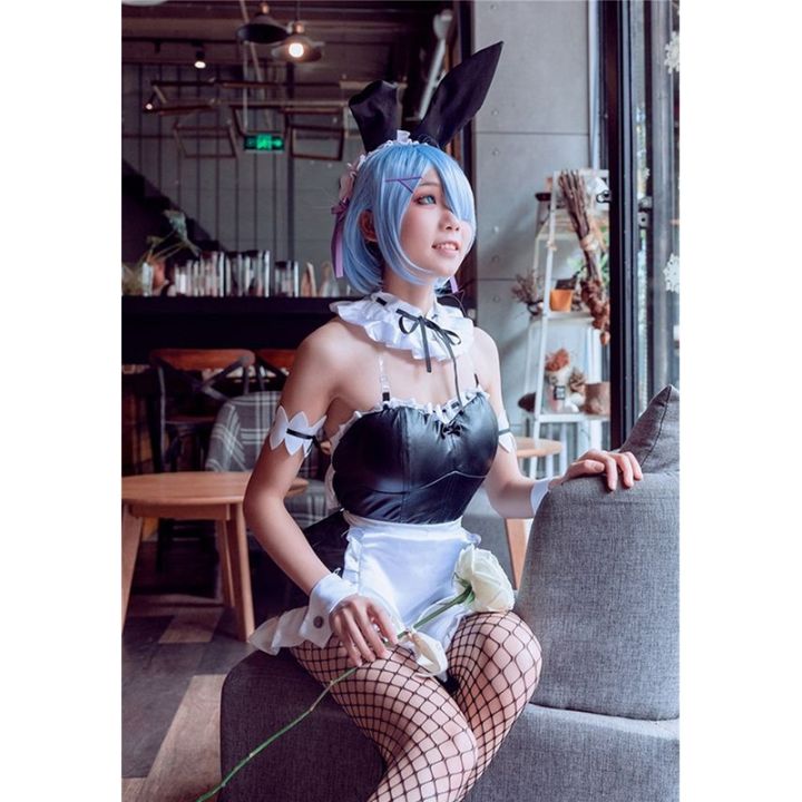 anime-re-life-in-a-different-world-from-zero-cosplay-costume-lolita-rem-ram-apron-maid-uniform-bunny-girl-erotic-jumpsuit