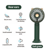 MINI Fan Portable Cartoon Handheld USB rechargeable fan Appliances With Stand Holder Desktop Air Cooler Outdoor Travel hand fans