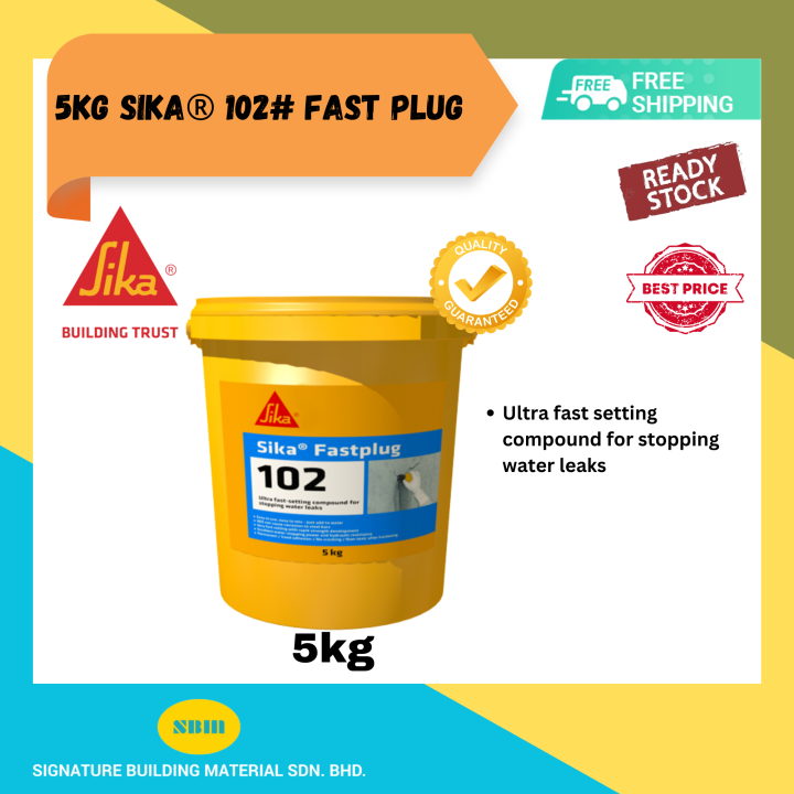 5kg SIKA ® Fastplug102 Water Sealant 5kg / Repair Leaking wall Fast