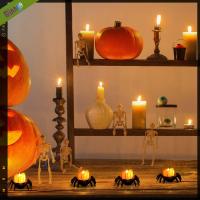 Halloween Decoration LED Spider Light Flameless Candle Tealight Home Party Decor