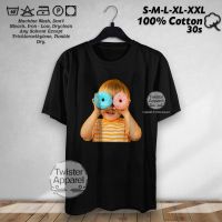 Kaos Distro Donuts · Baby Face เสื้อยืดผู้ชายแต่งตัวผู้หญิงผ้าฝ้ายหวี 30s Murah - TW5923 T Shirt