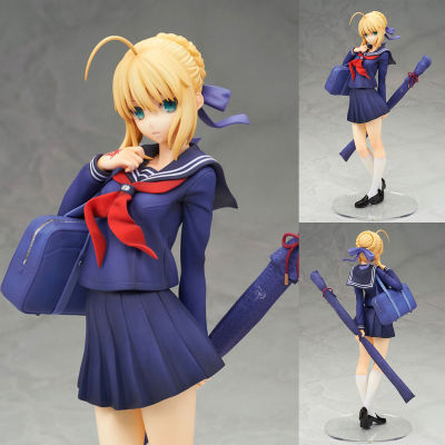 Fate Stay Night Gsc อะนิเมะ22เซนติเมตรโรงเรียนชุด Altria Pendragon Saber รูปการกระทำพีวีซีของเล่นตุ๊กตาของสะสมของขวัญวันเกิด