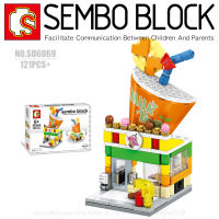 บล็อกตัวต่อร้านค้า SEMBO BLOCK SD6069 จำนวน 121 ชิ้น