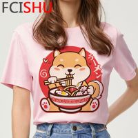 เสื้อยืดผ้าฝ้ายBorder Collie Pug Corgi Bulldog ฝรั่งเศส Shiba Inu คู่ Vintage Harajuku Kawaii Harajuku Harajuku Kawaii