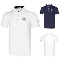 J.LINDEBERG PEARLY GATES  DESCENNTE Honma W.ANGLE TaylorMade1 Master Bunny◘  New mens golf clothing summer quick-drying sweat-wicking slim-fit golf outdoor leisure sports ball top